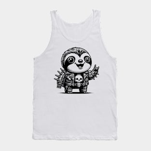 Gothic Punk Sloth Tank Top